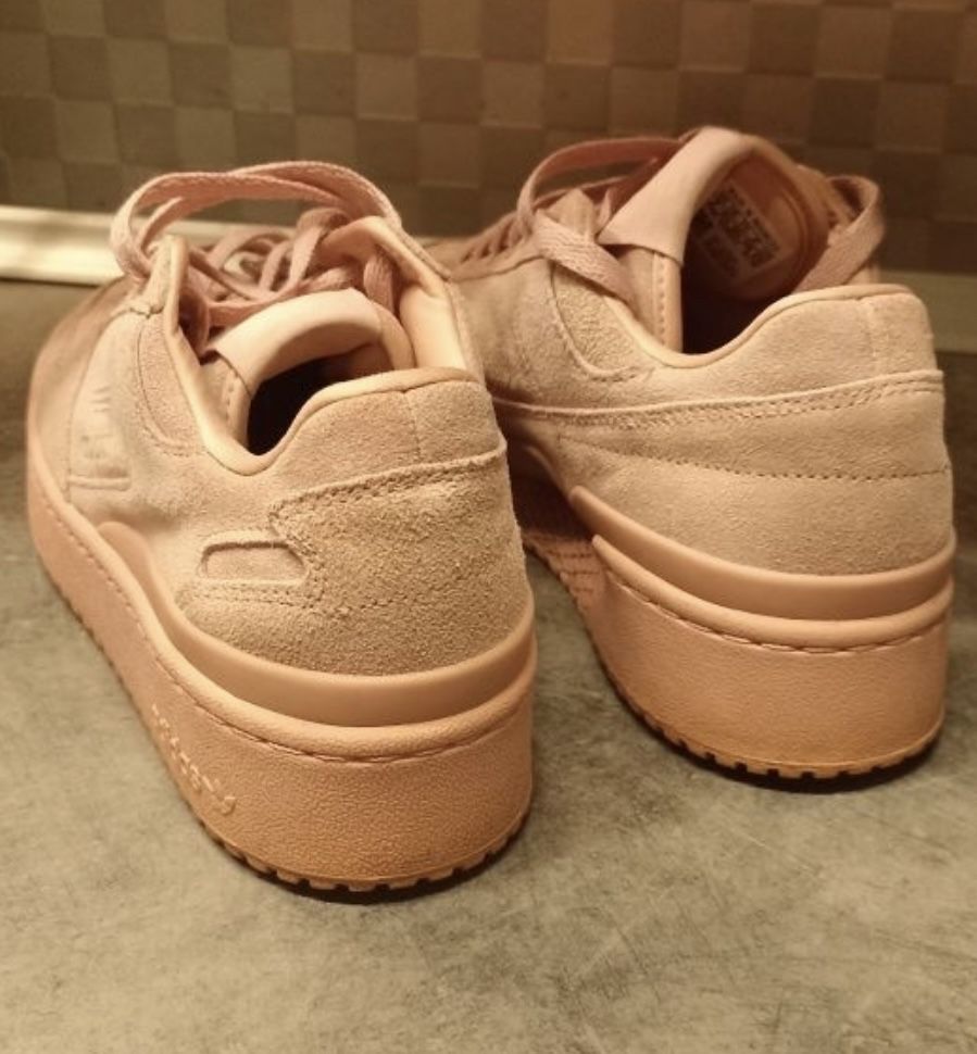 Pudrowy róż adidas forum bold sneakersy 38 2/3