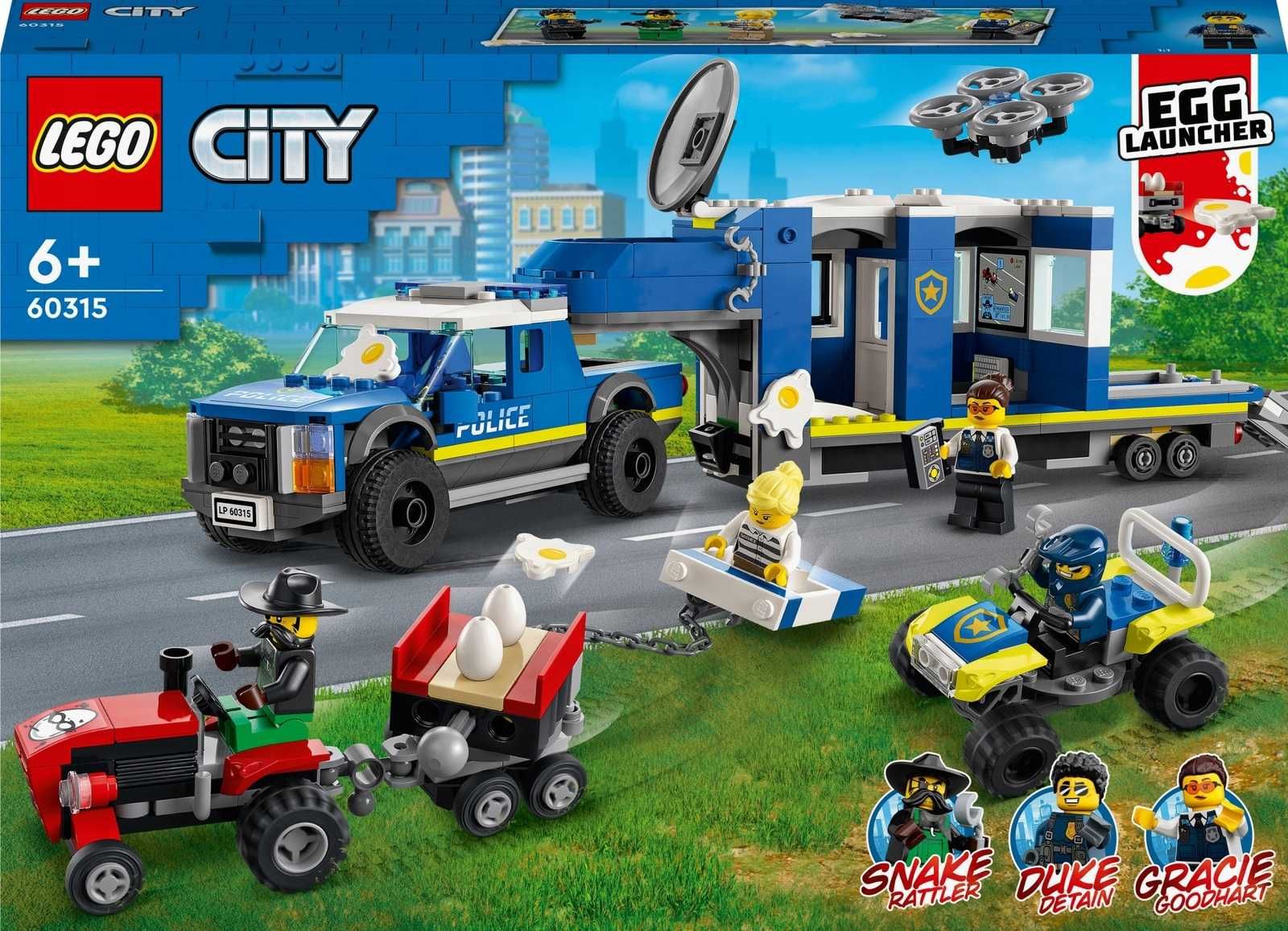 LEGO CITY 60315 Mobilne Centrum Dowodzenia Policji 6+ Klocki *NOWE*