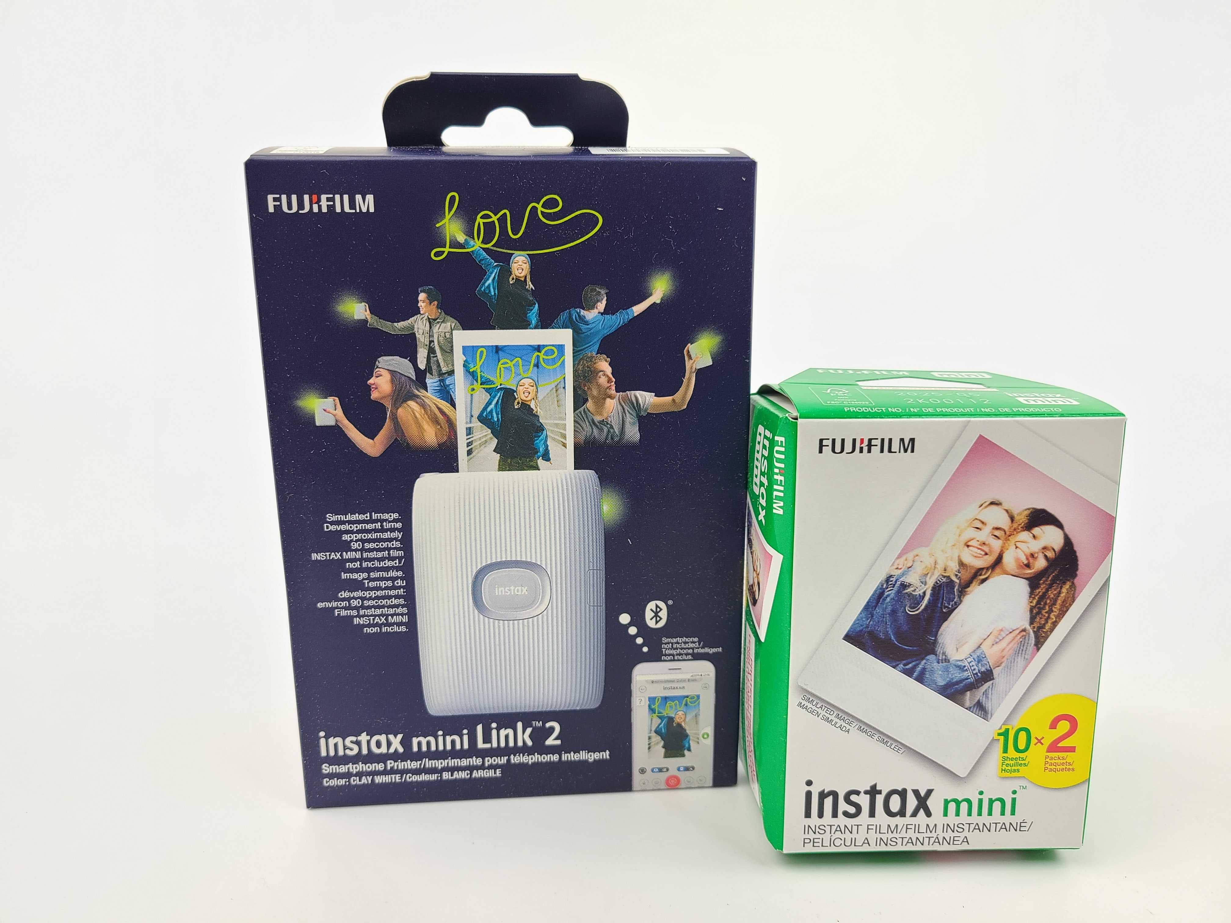 Фотопринтер FUJIFILM Instax Mini Link 2 + два картриджа