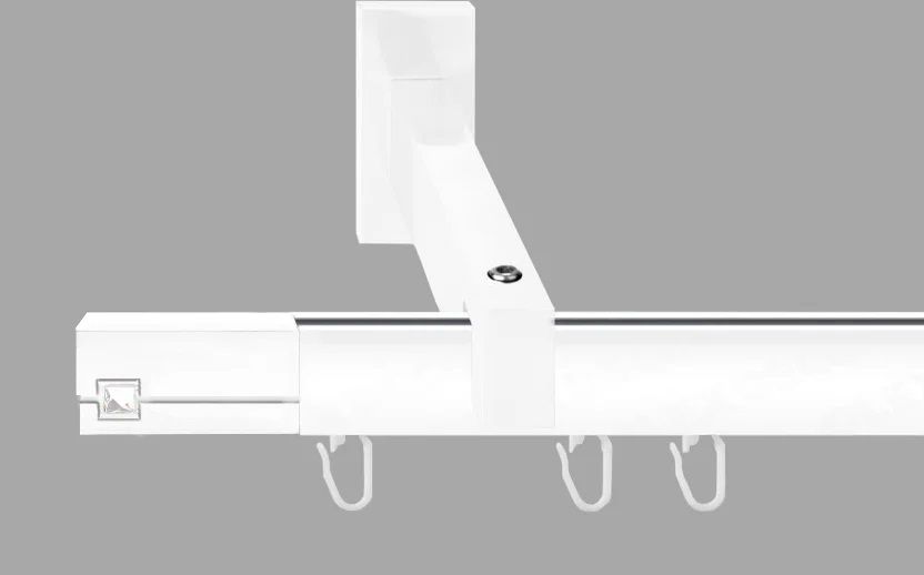 Карниз металевий для штор СКАРЛАЙН(SQUARE LINE) 150 см, карниз Hi-Tech