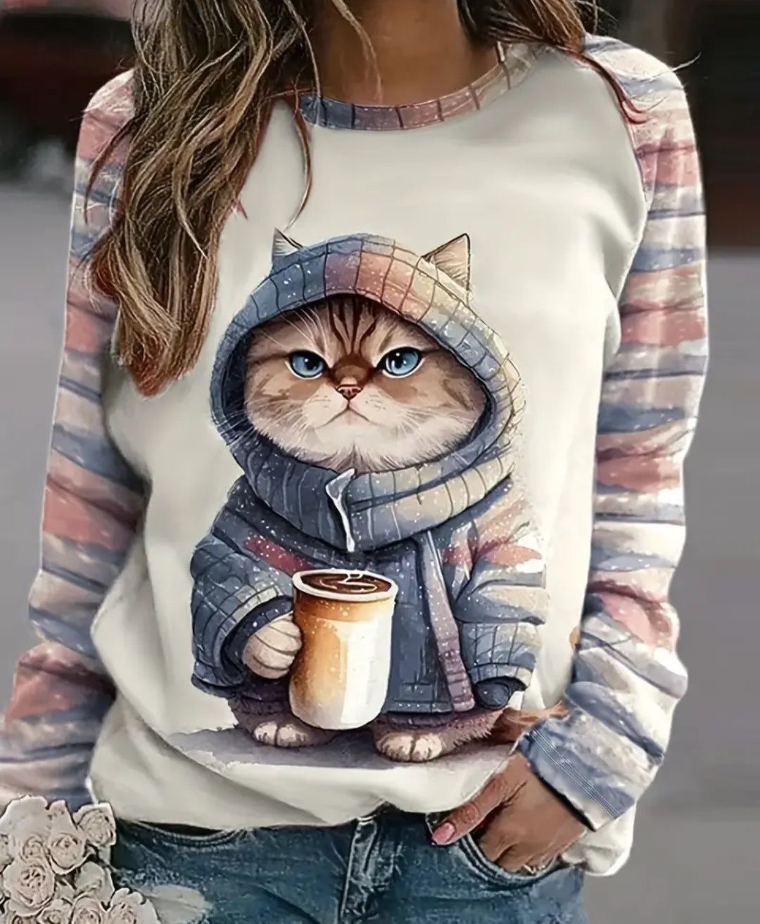 Bluza pulowerowa z nadrukiem S i L
