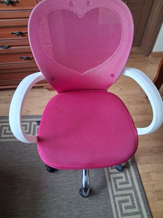 Krzesło obrotowe dla dziewczynki