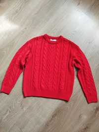 Czerwony sweter Pull&Bear