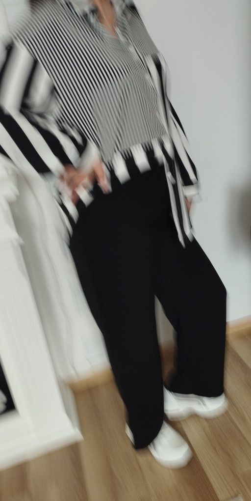 Duża bluzka koszulowa paski 3XL