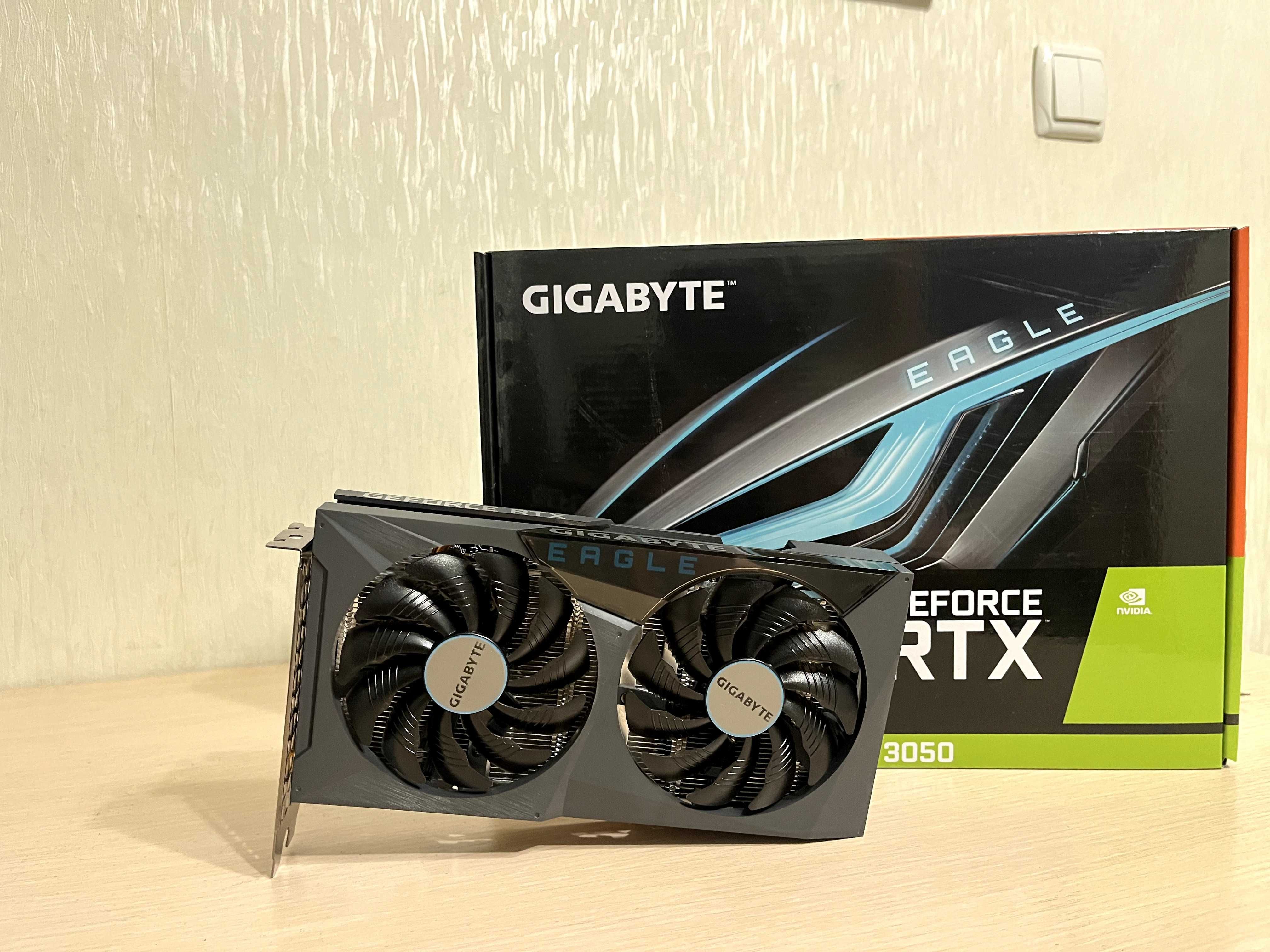 Відеокарта Gigabyte GeForce RTX 3050 Eagle OC 8GB з гарантією