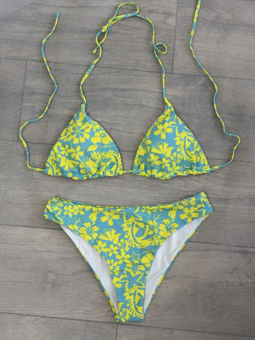 Жовто-блакитний купальник