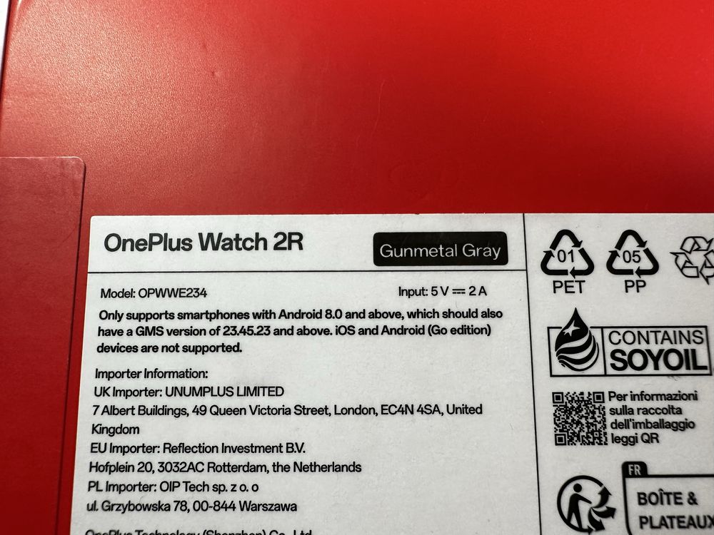 Nowy Smartwatch Oneplus 2R Black