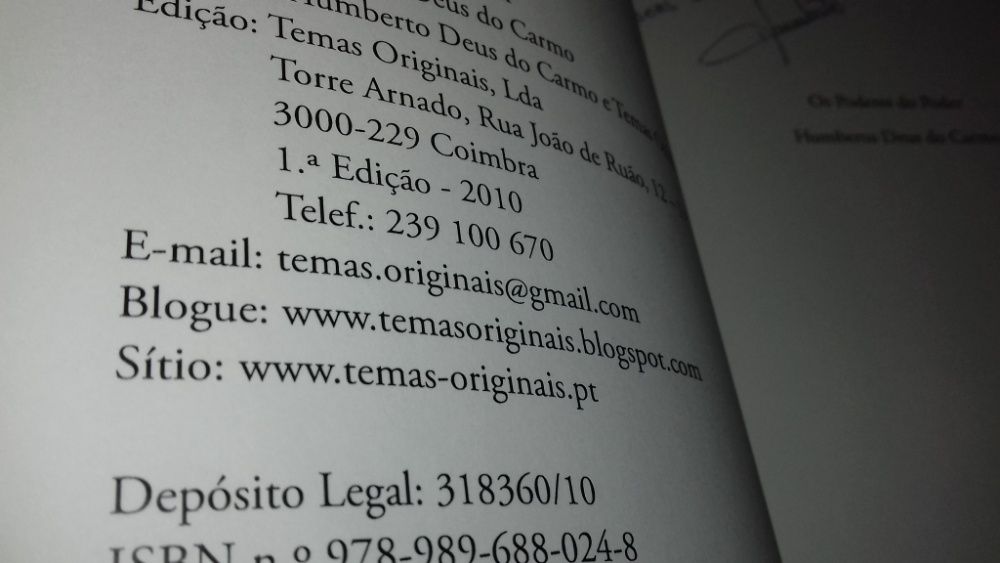 Os Poderes do Poder de Humberto Deus do Carmo