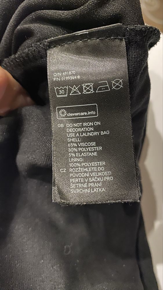 Платье черное мини с пайетками H&M Divided Black Sequin размер s