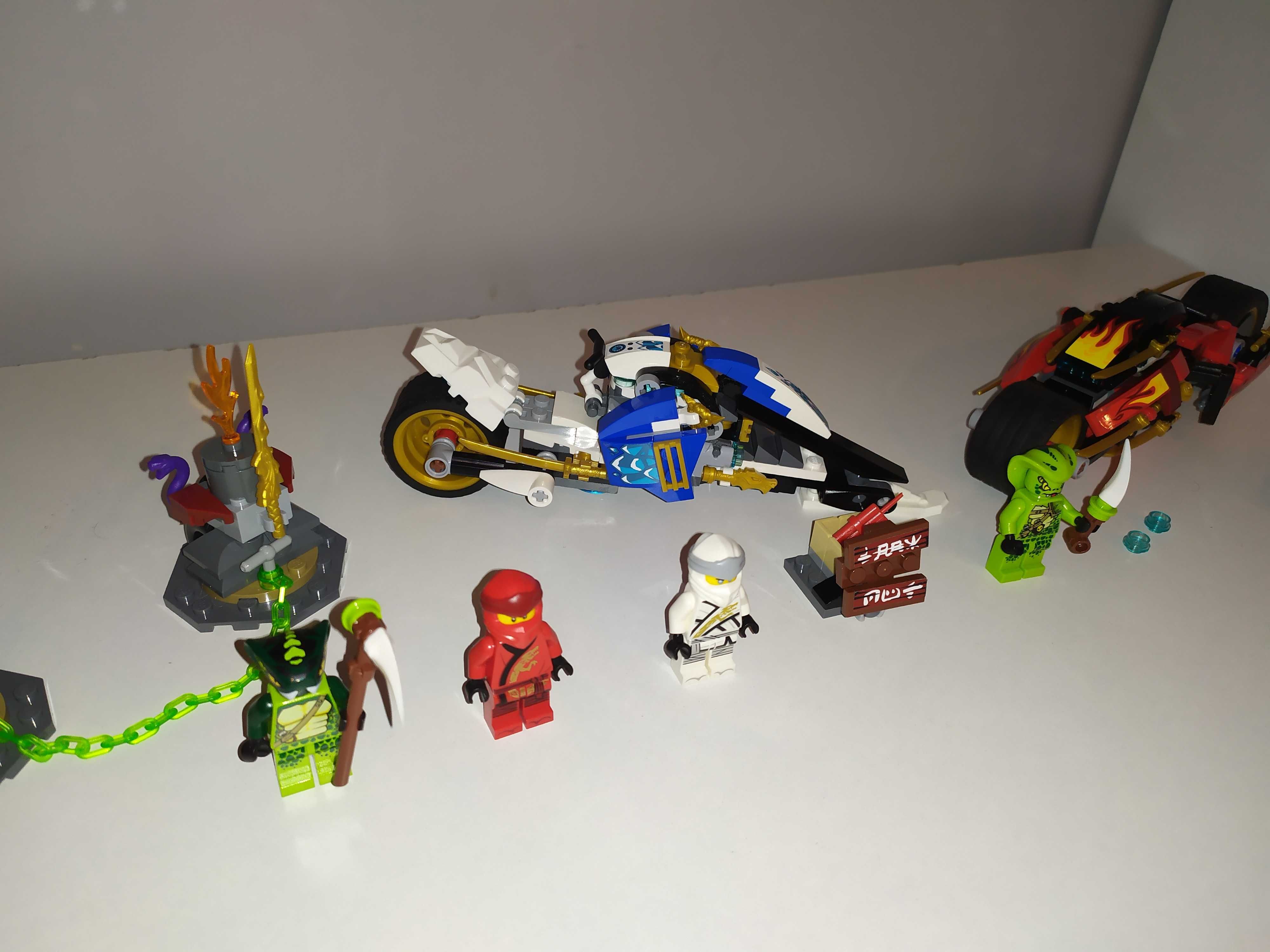 Klocki lego ninjago 70667 Motocykl Kaia i skuter Zane'a komplet