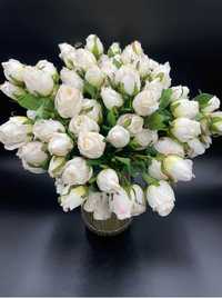 Sztuczne Róże Biały Kwiat