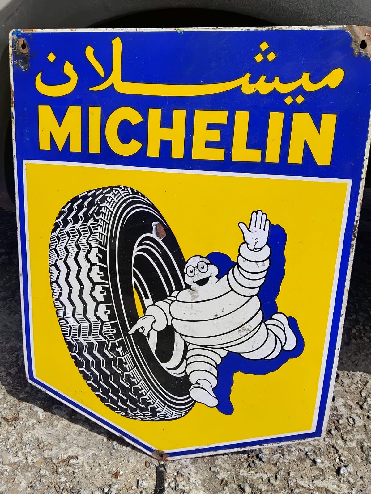 Placa esmaltada Michelin