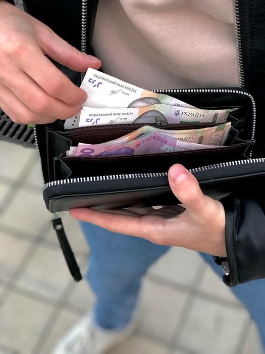 Мужской кошелек портмоне барсетка кожаная