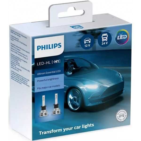 Lâmpadas Led Philips Essential Led H1/H3/H4/H7/H11/HIR2 ( 2 Lâmpadas)