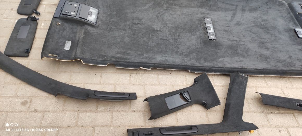 Podsufitka z Boczkami Anthrazit Alcant Audi S6 A6 C5 2000 r Gołdap