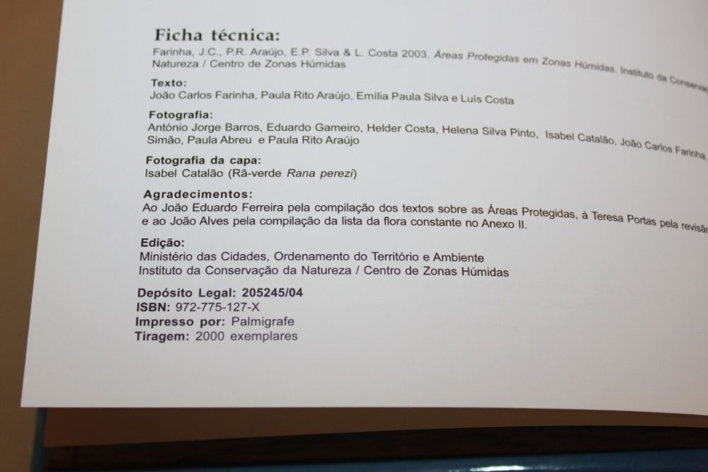 Áreas Protegidas Em Zonas Húmidas/João C. Farinha