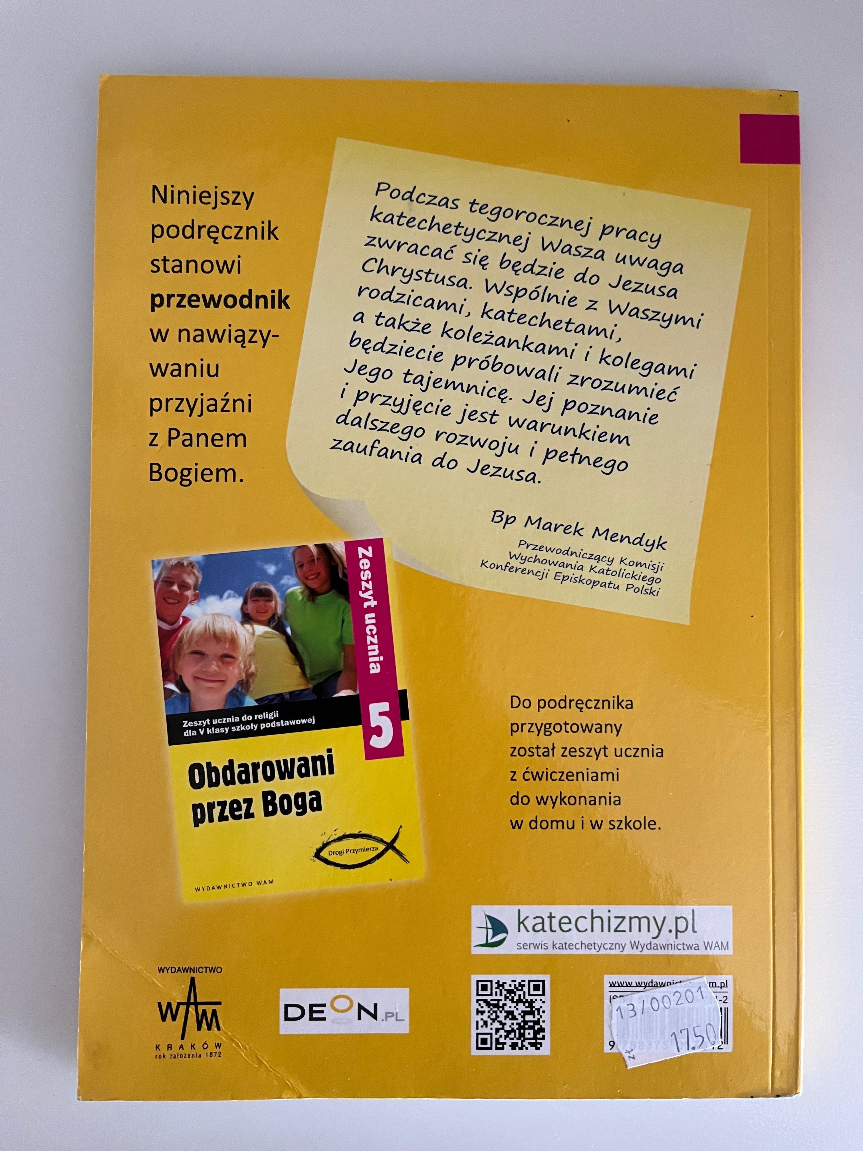 podręcznik Obdarowani przez Boga klasa 5 wydawnictwo WAM
