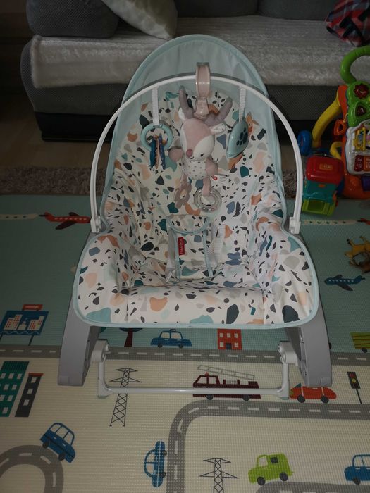 Leżaczek dla dziecka, niemowlaka, fisher price