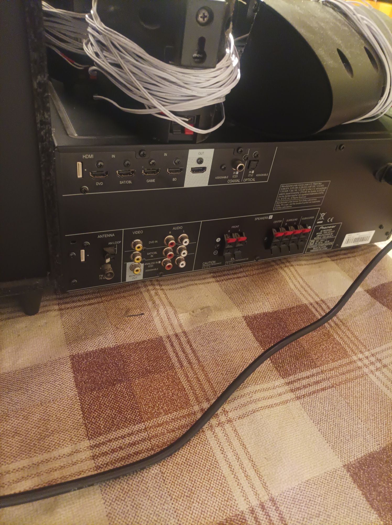 Pionieer VSX-324 HDMI,4k,3d Super