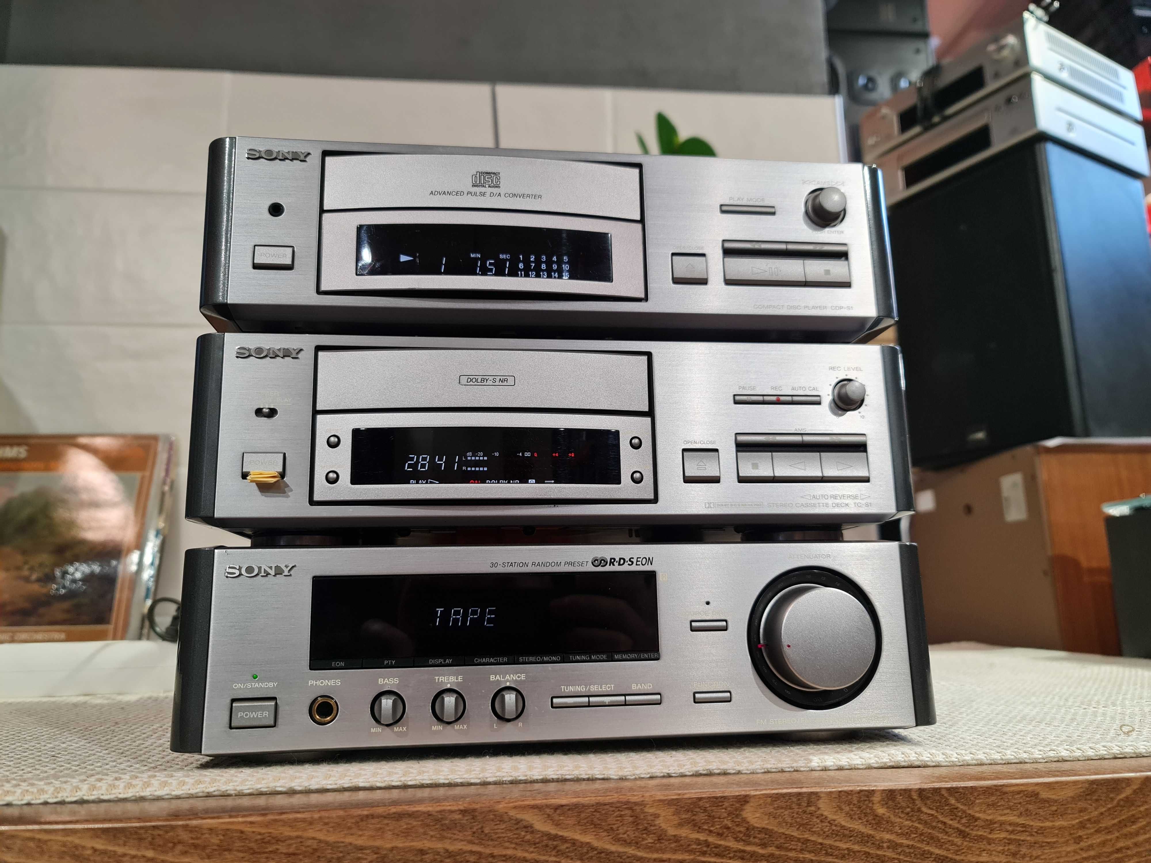 Hi-Fi стерео система SONY CDP-S1, SONY TC-S1, SONY STR-S1