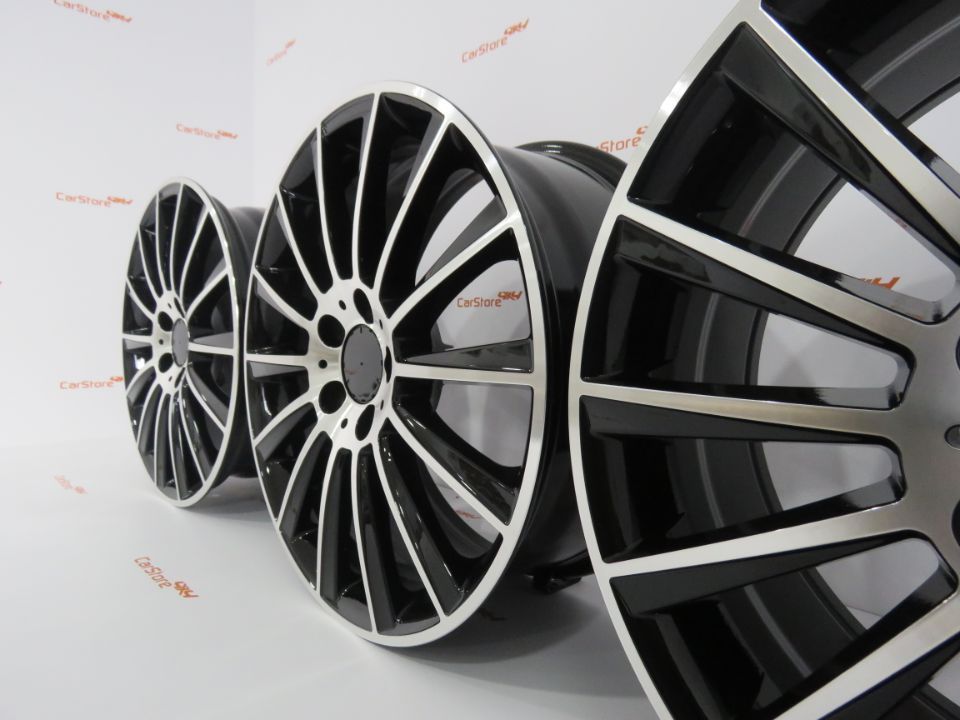 Jantes Look Mercedes Turbine 18 '' x 8 et45 5x112 Pretas e polido