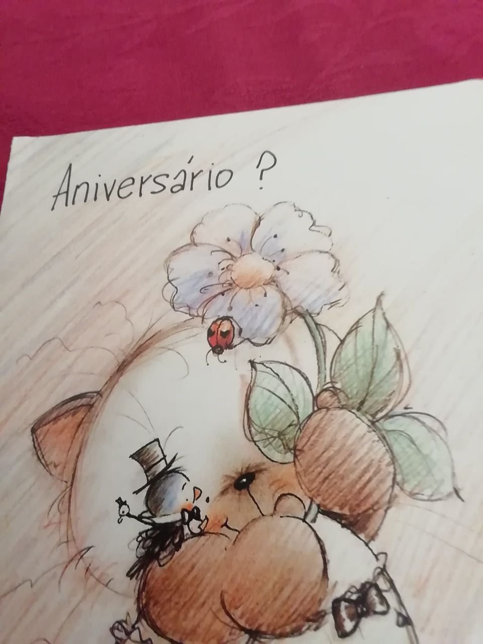 Postal de aniversário da Ambro Cards