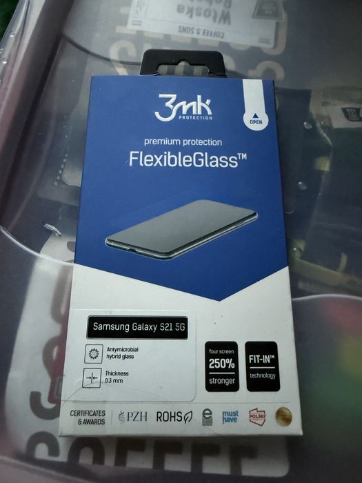 Szkło 3mk samsung S21 - działa odcisk palca