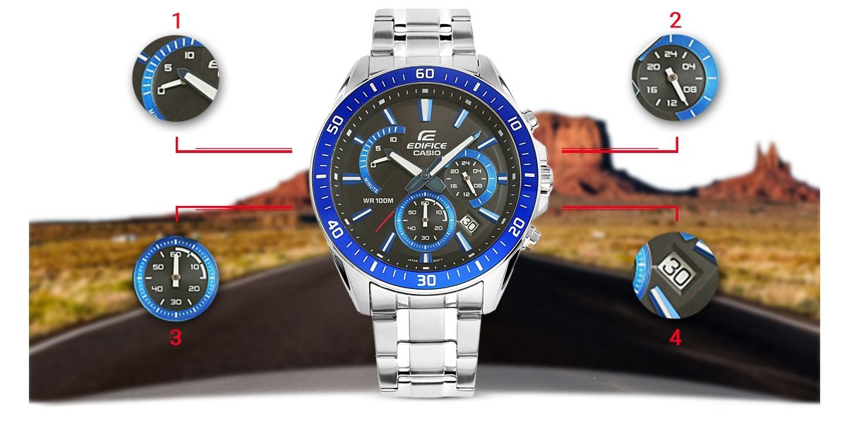 zegarek męski casio edifice efr-552d-1a2vuef + box