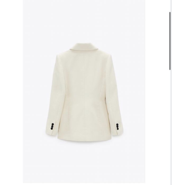 Zara пальто піджак жакет молочний білий весняне розмір s 26 куртка