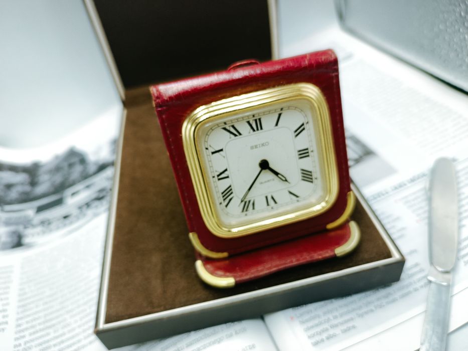 Zegarek budzik podróży Seiko quartz