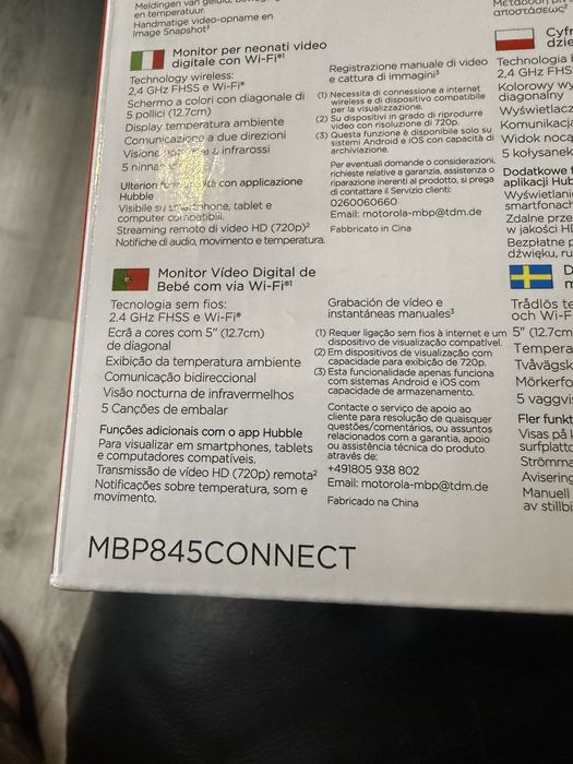 Motorola Digital Video Baby Monitor with Wi-Fi MBP845CONNECT