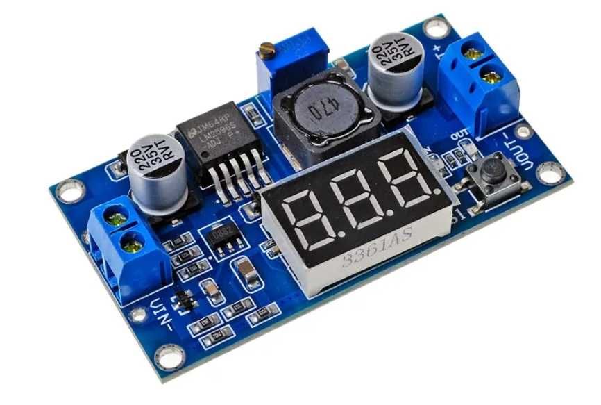 ШІМ-регулятор-стабілізатор LM2596ADJ DC-DC  з цифровим дисплеєм