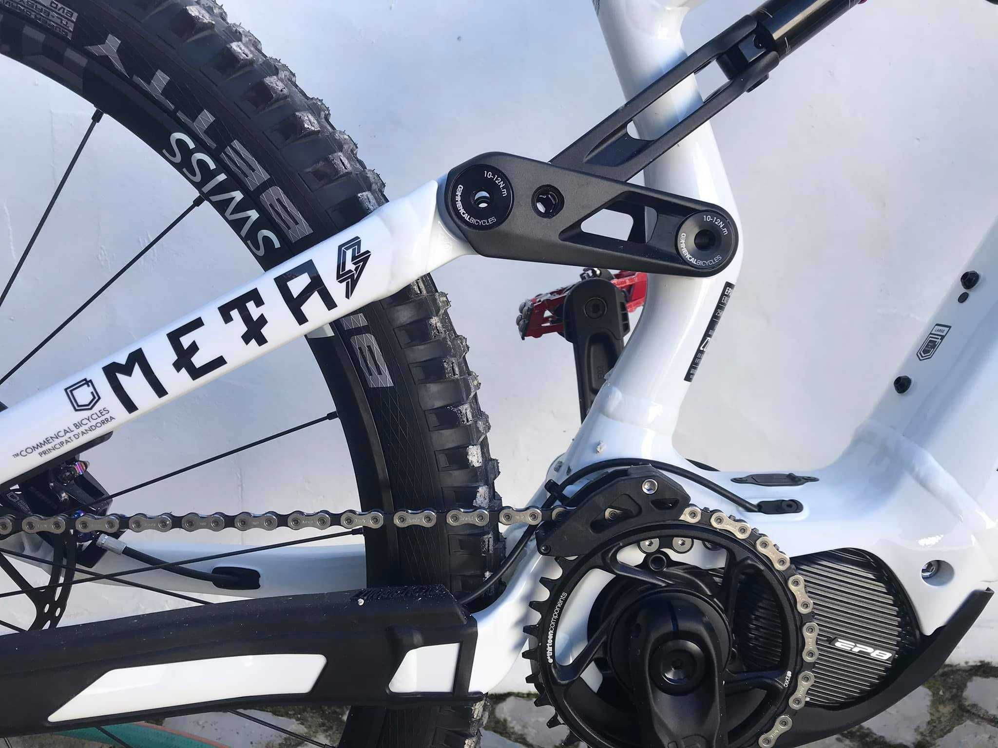 commencal meta power shimano 29 team black and white