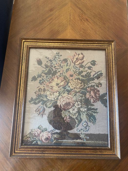 Quadro vintage tapeçaria decorativa