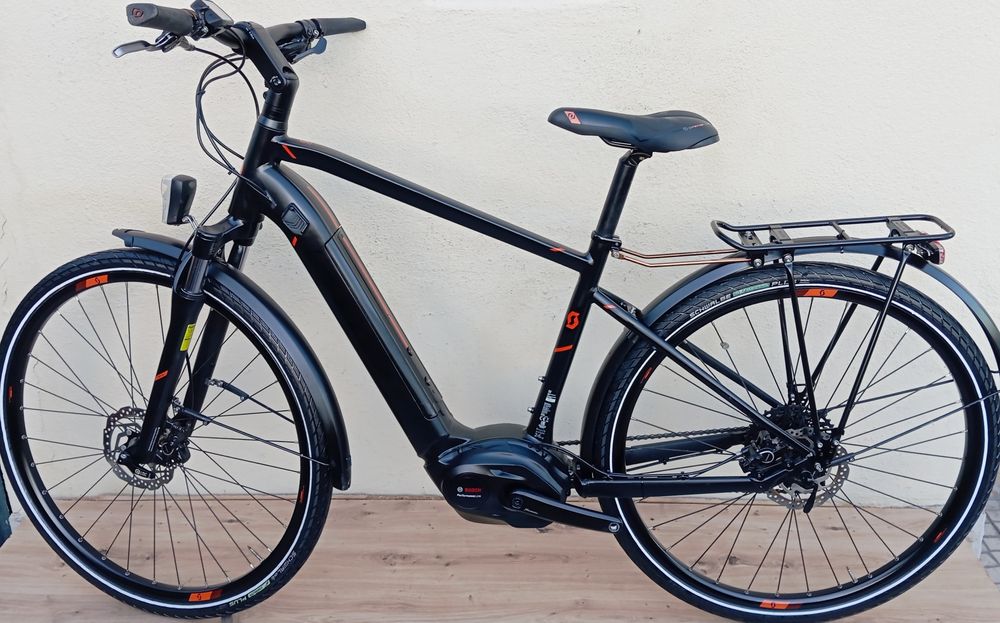 JF-Bikes Scott E-Sub Cross 10  Electric Urban Bike - Black
