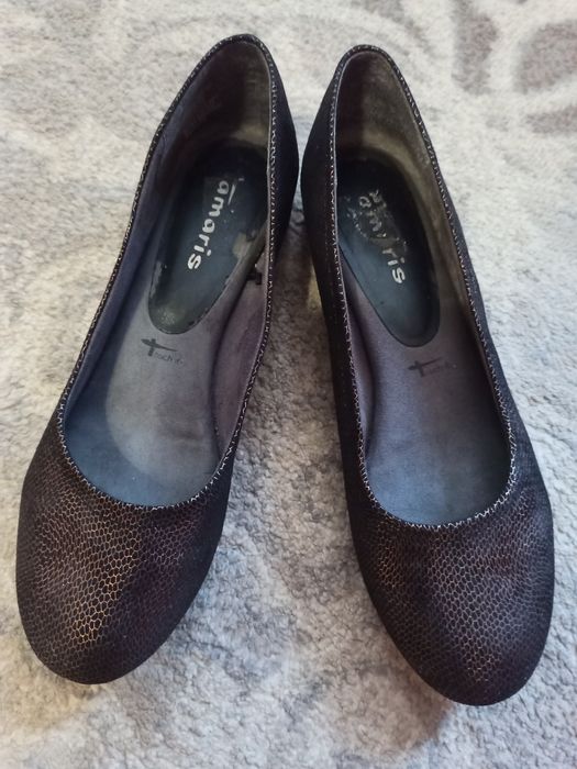 Туфлі- балетки ортопедичні, чорні. Tamaris. 41(26,5)