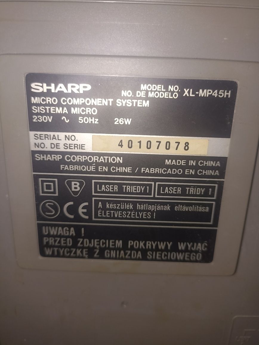 Mini wieża stereo Sharp XL-45H