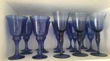 Copos de mesa cor azul