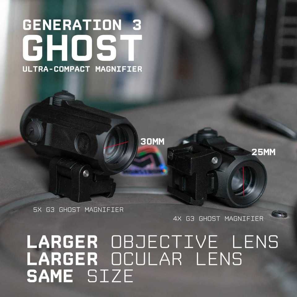 Магнифер 3-х кратный Monstrum Ghost G3 3X  с откидным креплением