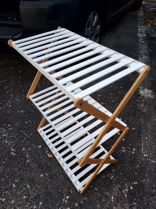 Suporte para toalhas/objetos casa de banho em bambu