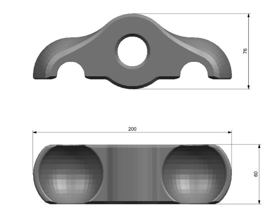 Zestaw Mini rocker plate - nóżki pod trenażer Wahoo Kicker Core 4 szt.