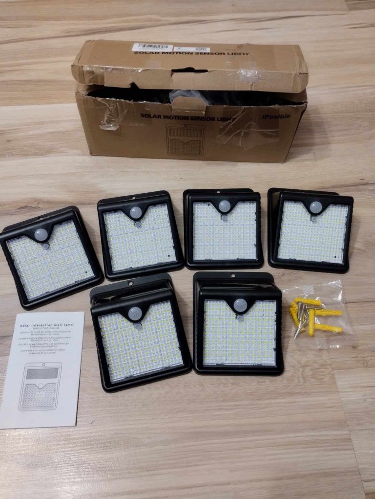 Lampy solarne, zestaw 6 sztuk