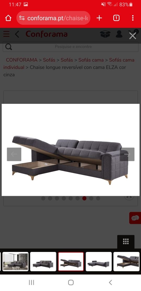 Vendo sofa cama  com pouco uso