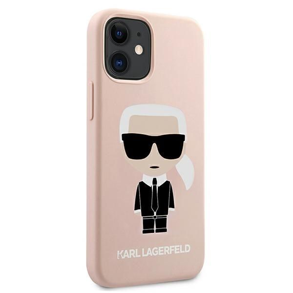 Etui Karl Lagerfeld Silicone do iPhone 12 Mini - Różowy