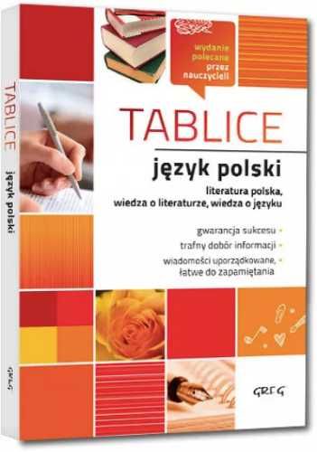 Tablice Język polski (literatura polska.) GREG - praca zbiorowa