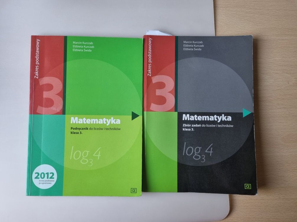 Matematyka 3. Podręcznik oraz Zbiór zadań. Zakres podstawowy