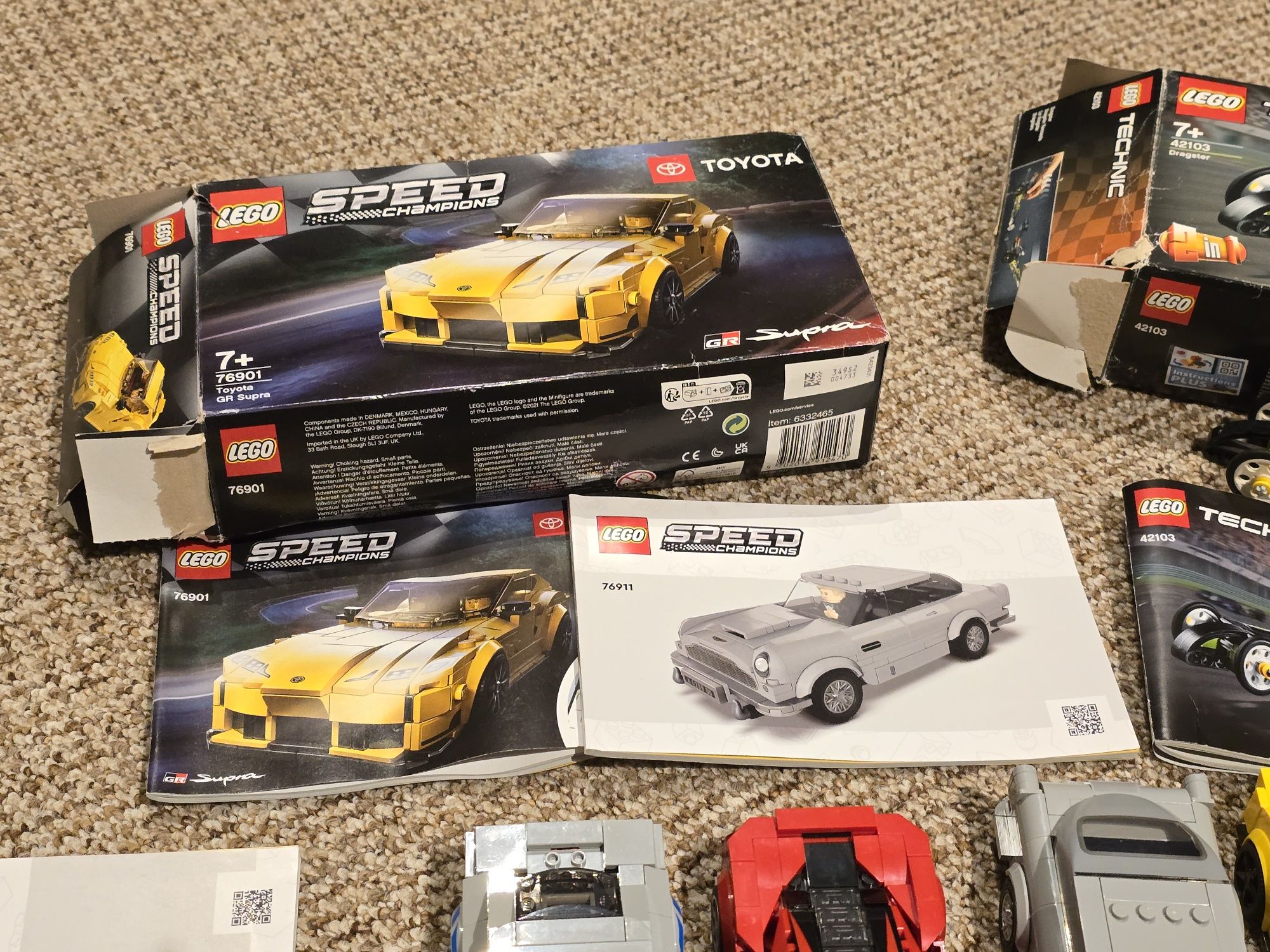 LEGO Speed Champions Supra Bond Skyline Dragster Ferrari