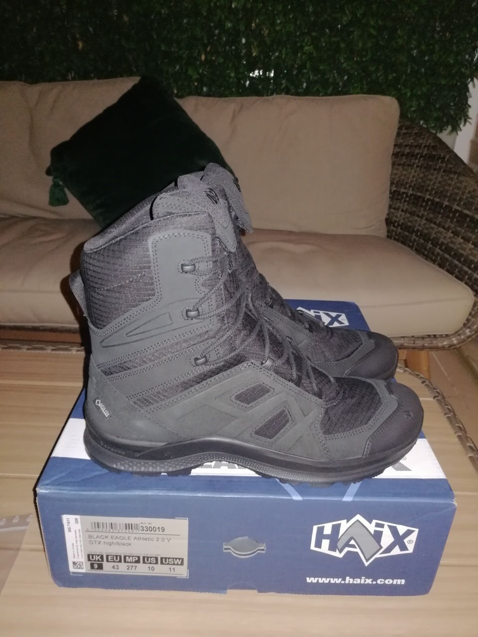 Botas Haix Black Eagle Athletic 2.0 V GTX high/black