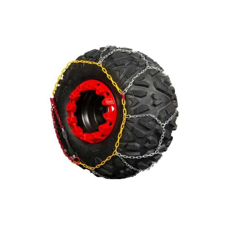 Łańcuchy śnieżne, śniegowe koła 18x9,5-8 Quad ATV, UTV na 2 koła