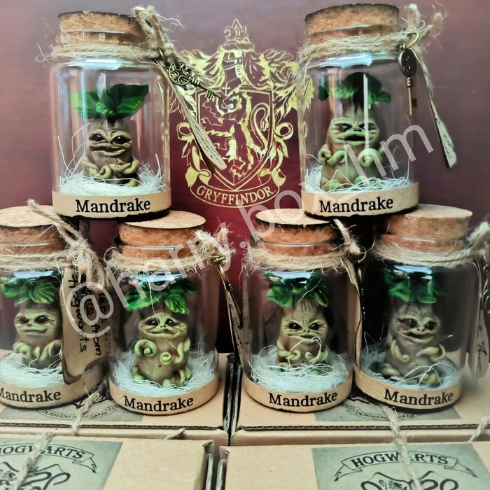 Корень Мандрагоры сова в баночке. Harry Potter. Mandrake подарунок на